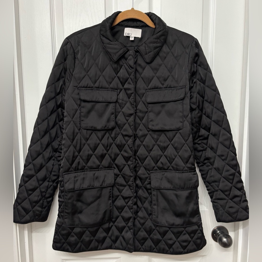 Black Quilted Jacket | DR2 Medium